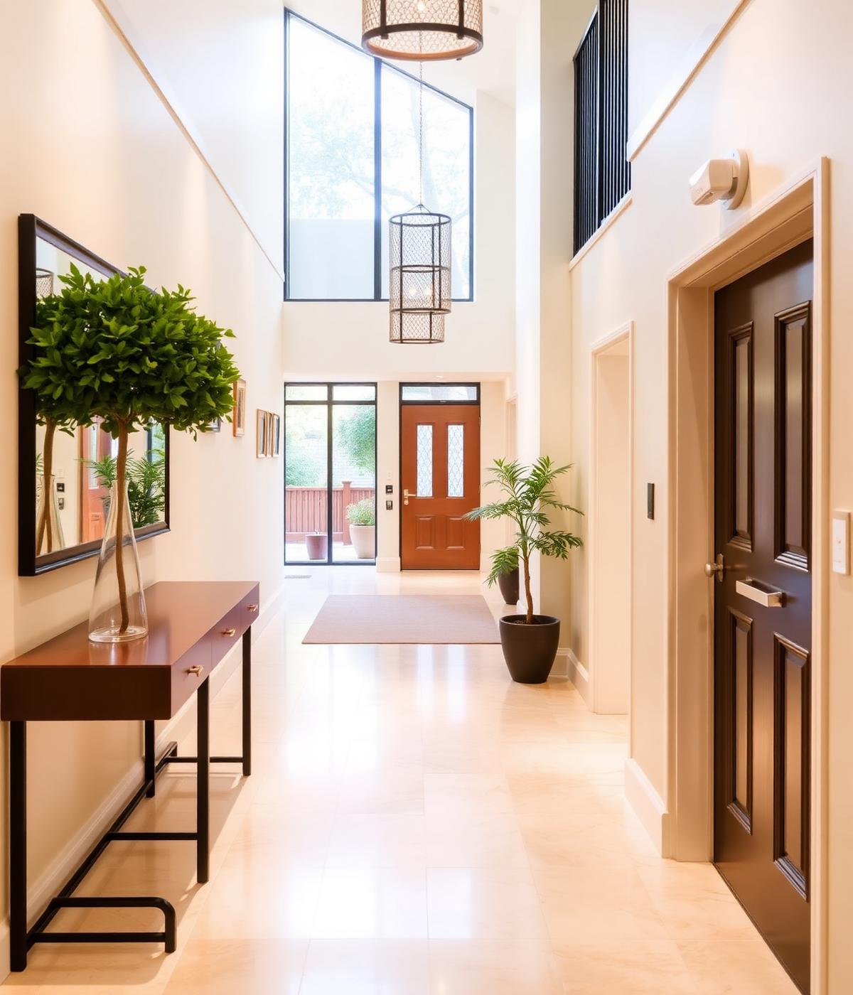 Freshly maintained communal hallway